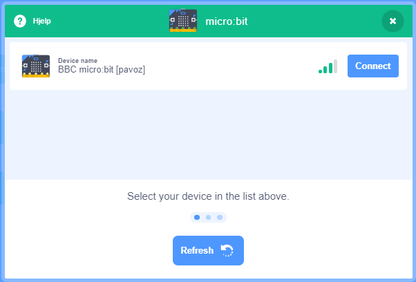 microbit scratch connect